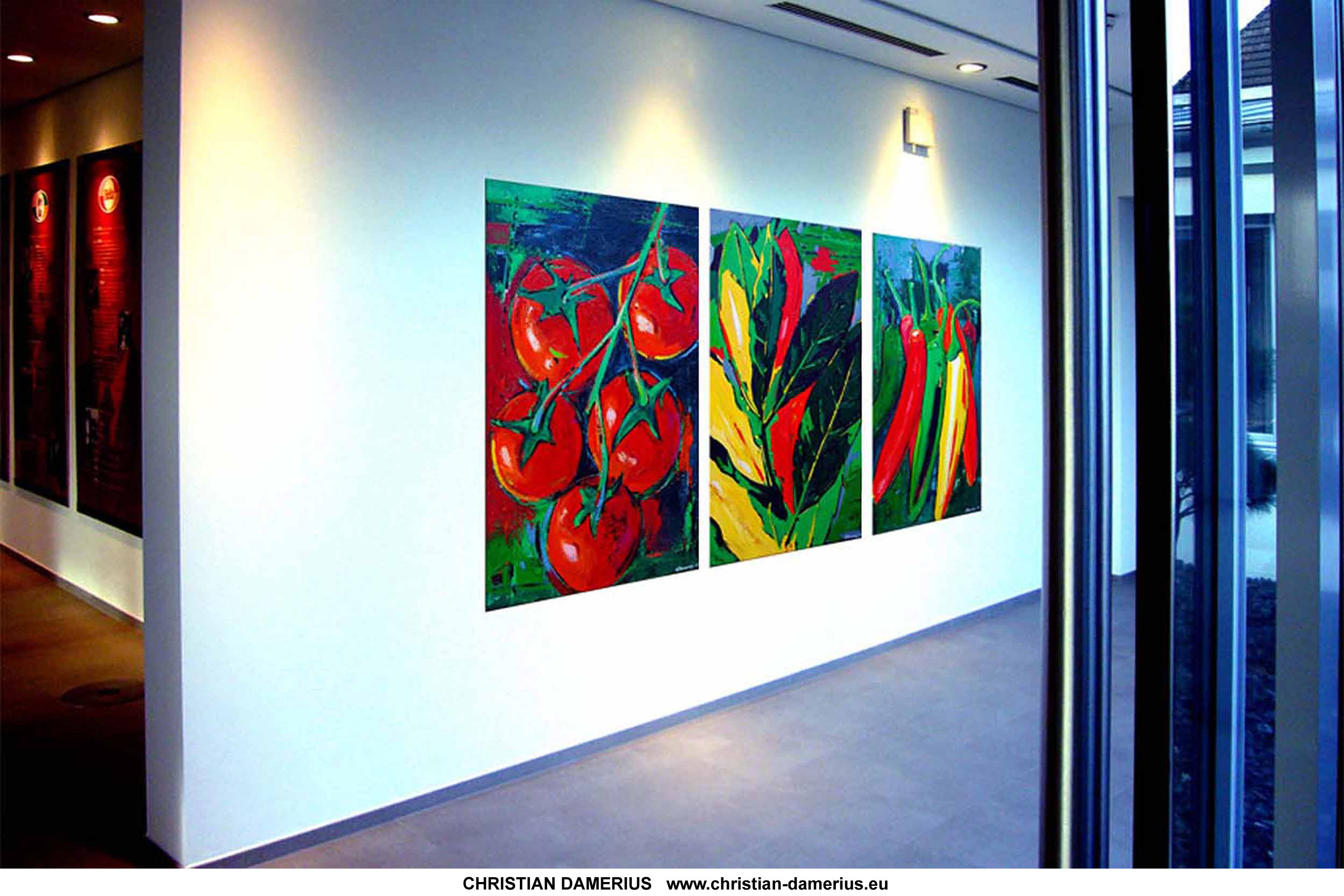 christian damerius, moderne stilllebenmalerei kunstdrucke hamburg, reinbek, berlin,düsseldorf,köln,münchen,dresden,leipzig,gemälde TOMATEN LORBEER CHILI,KUNSTDRUCKE GEMÜSE KRÄUTER GEWÜRZE,CHRISTIAN DAMERIUS AUFTRAGSGEMÄLDE,auftragsbilder in acryl,KUNSTDRUCKE HAMBURG CHRISTIAN DAMERIUS