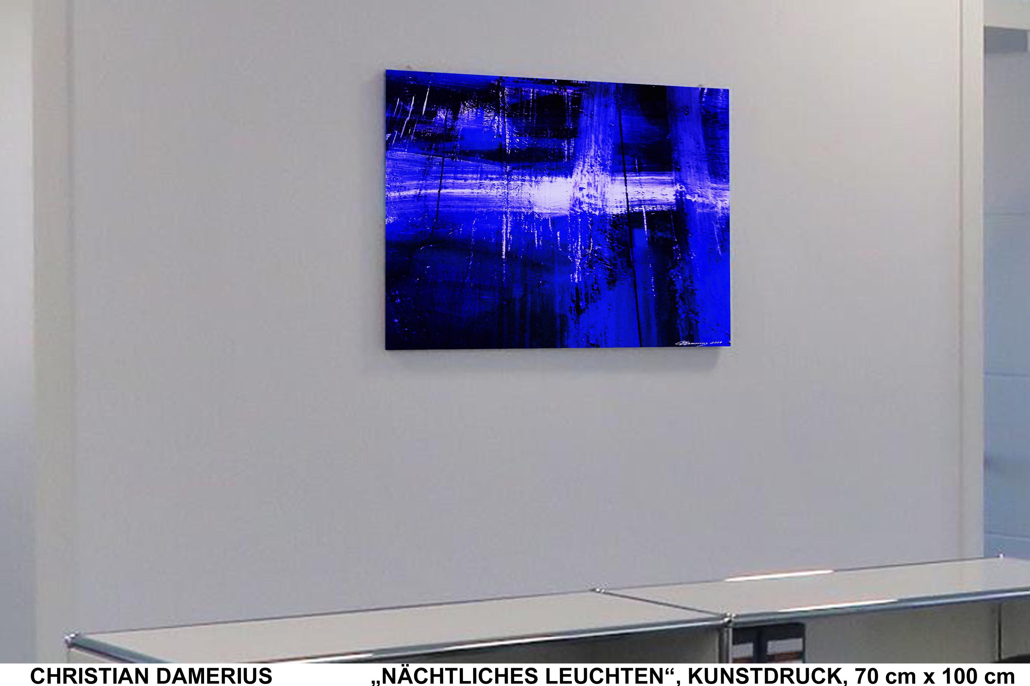 NÄCHTLICHES LEUCHTEN,CHRISTIAN DAMERIUS,MODERNE DEUTSCHE MALEREI,ABSTRAKTE KUNST,MALEREI,BEKANNTE MODERNE DEUTSCHE MALER,BILDER,GEMÄLDE,KUNSTDRUCKE FÜR WOHNZIMMER,BÜRORÄUME,ARBEITSPLÄTZE,WOHNEN MIT BILDERN,