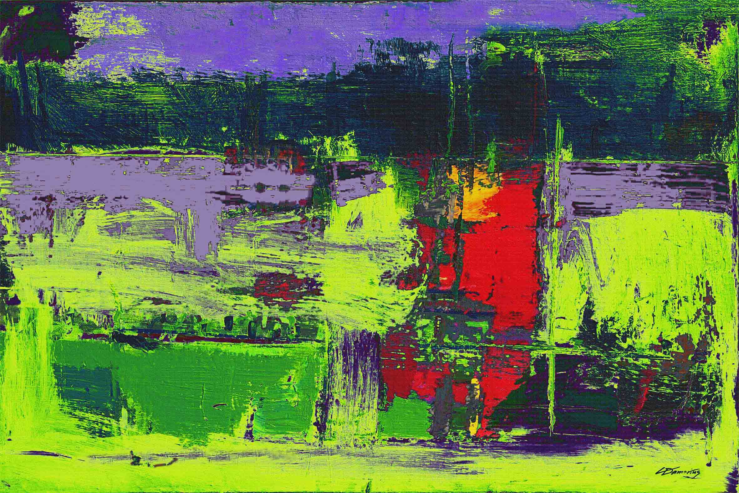 christian damerius,am dunklen fluss,kunstdrucke,