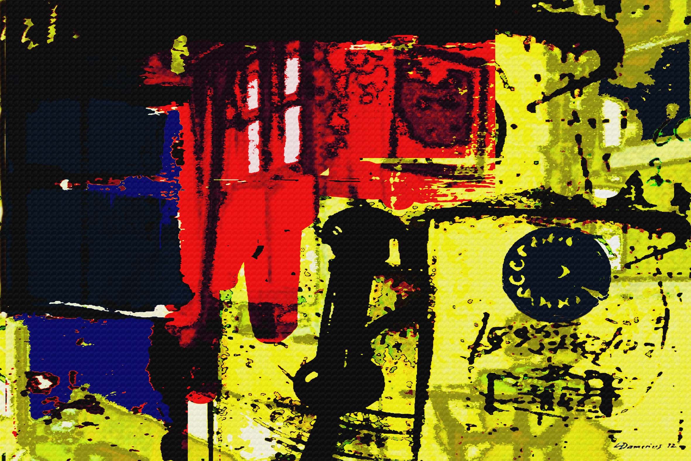 bahnwärterhaus,verwaltungsgebäude,christian damerius,moderne gemälde,kunstdrucke kaufen,moderne deutsche malerei,kunst,motiv bahn,bahngleise,stellwerk,häuser,
